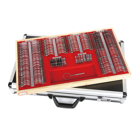 Trial Lens Set 266 pcs Professional Optical Trial Lens Kit with Aluminum Case for Optometry Eye Testing